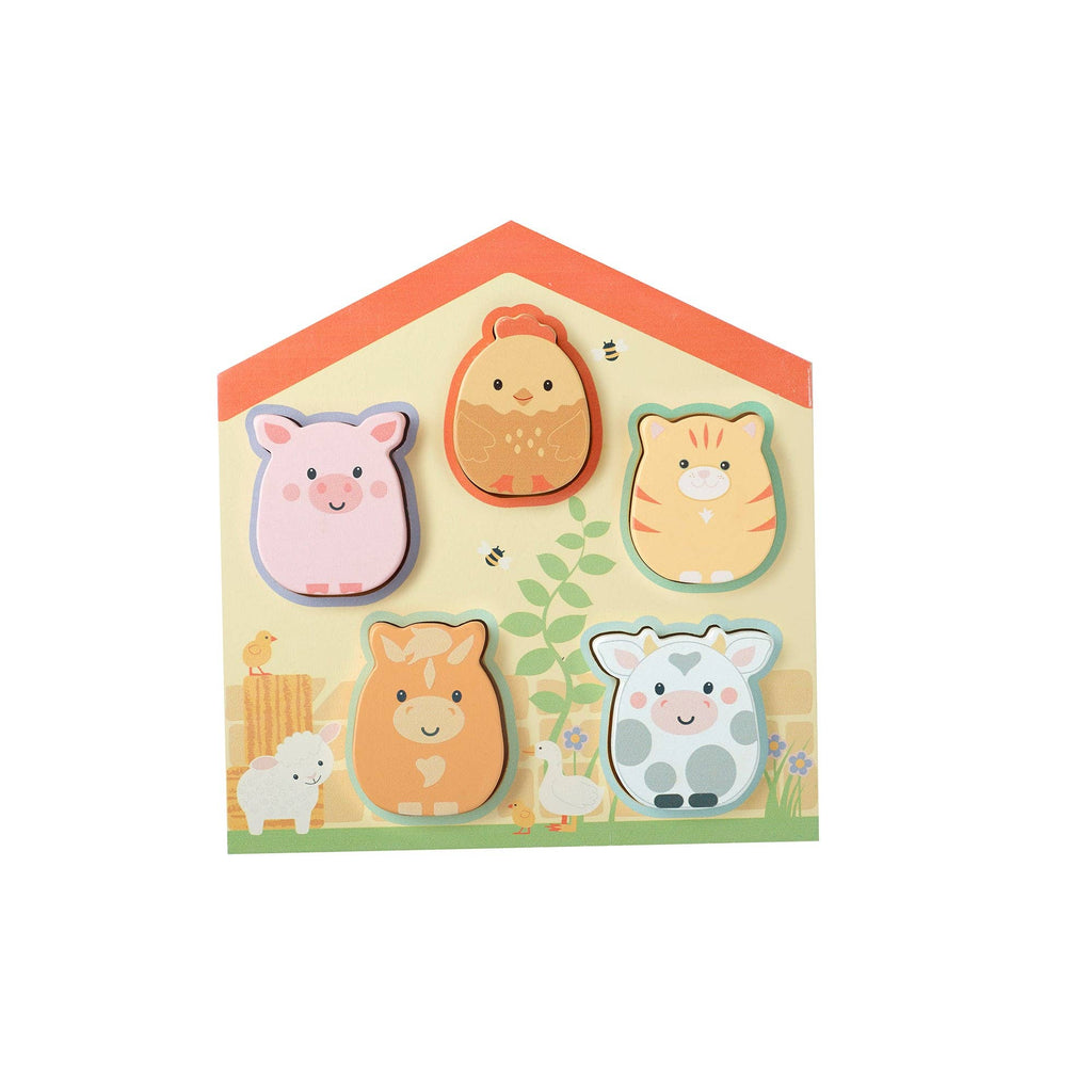 Orange Tree Toys - Farmyard Wooden Barn Shape Puzzle