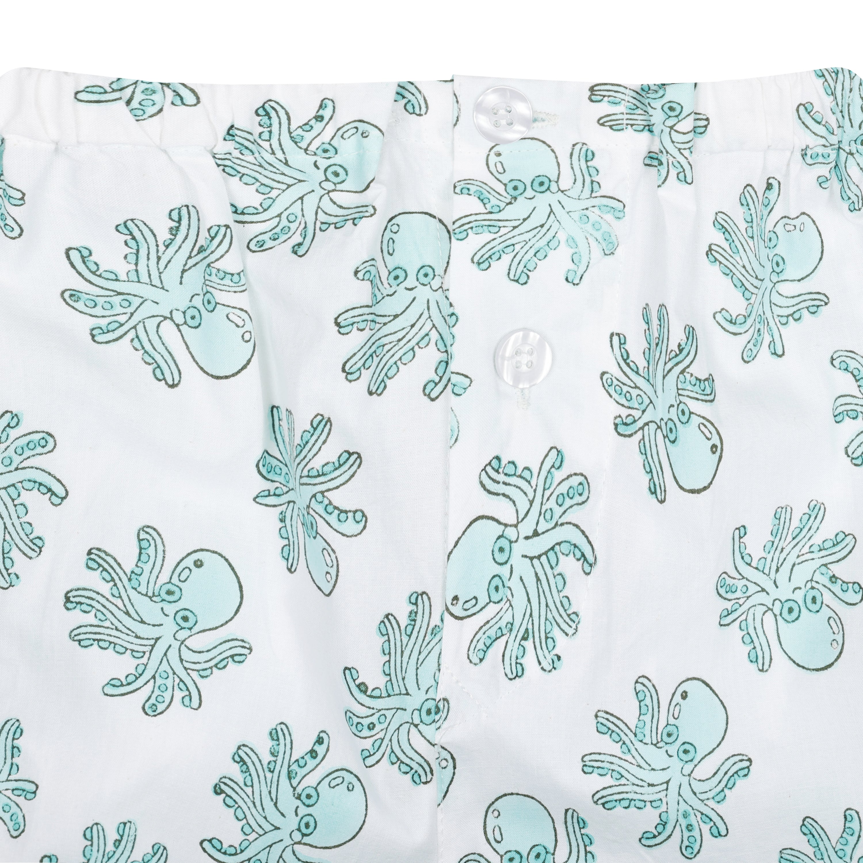 Moochic Children's Pyjamas - Green Octopus
