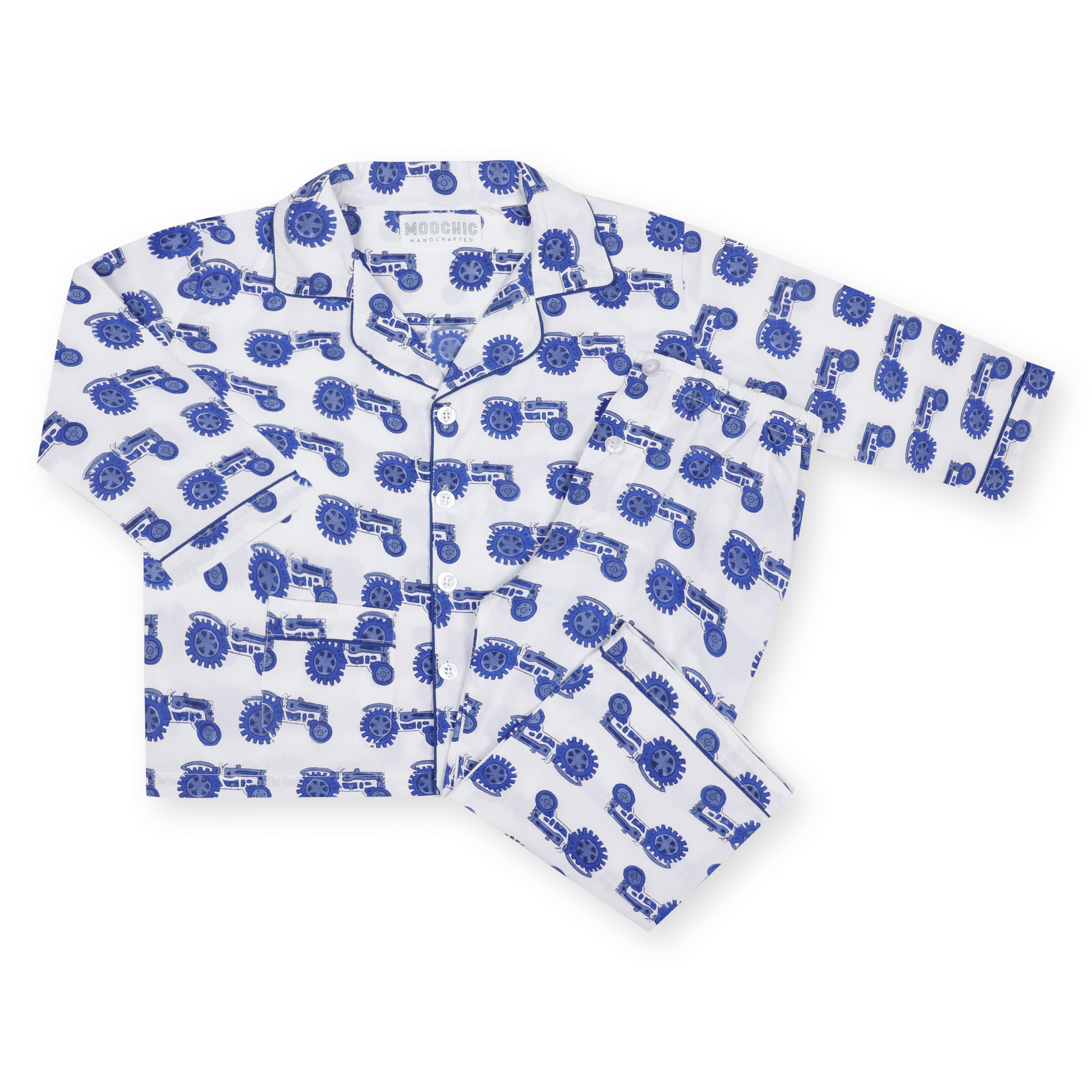 Blue Tractor Children's Pyjamas