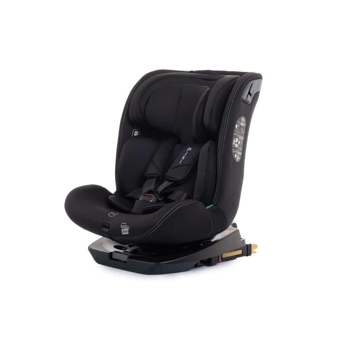 baby plus Pixi i-Size Group 0+/1/2/3 (Birth to 12 Years) Car Seat - Black