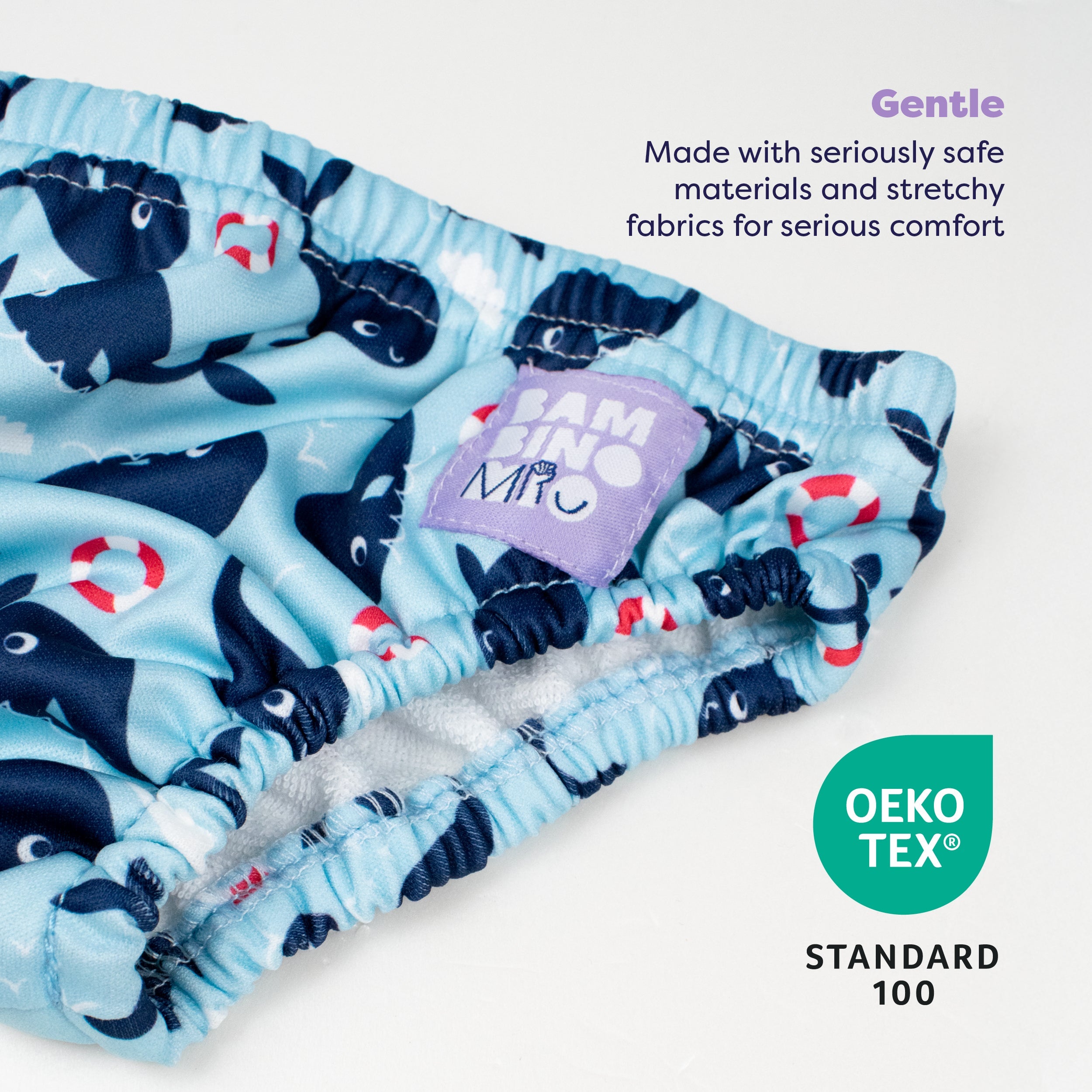 Bambino Mio Reusable Swim Nappy - Blue Whale