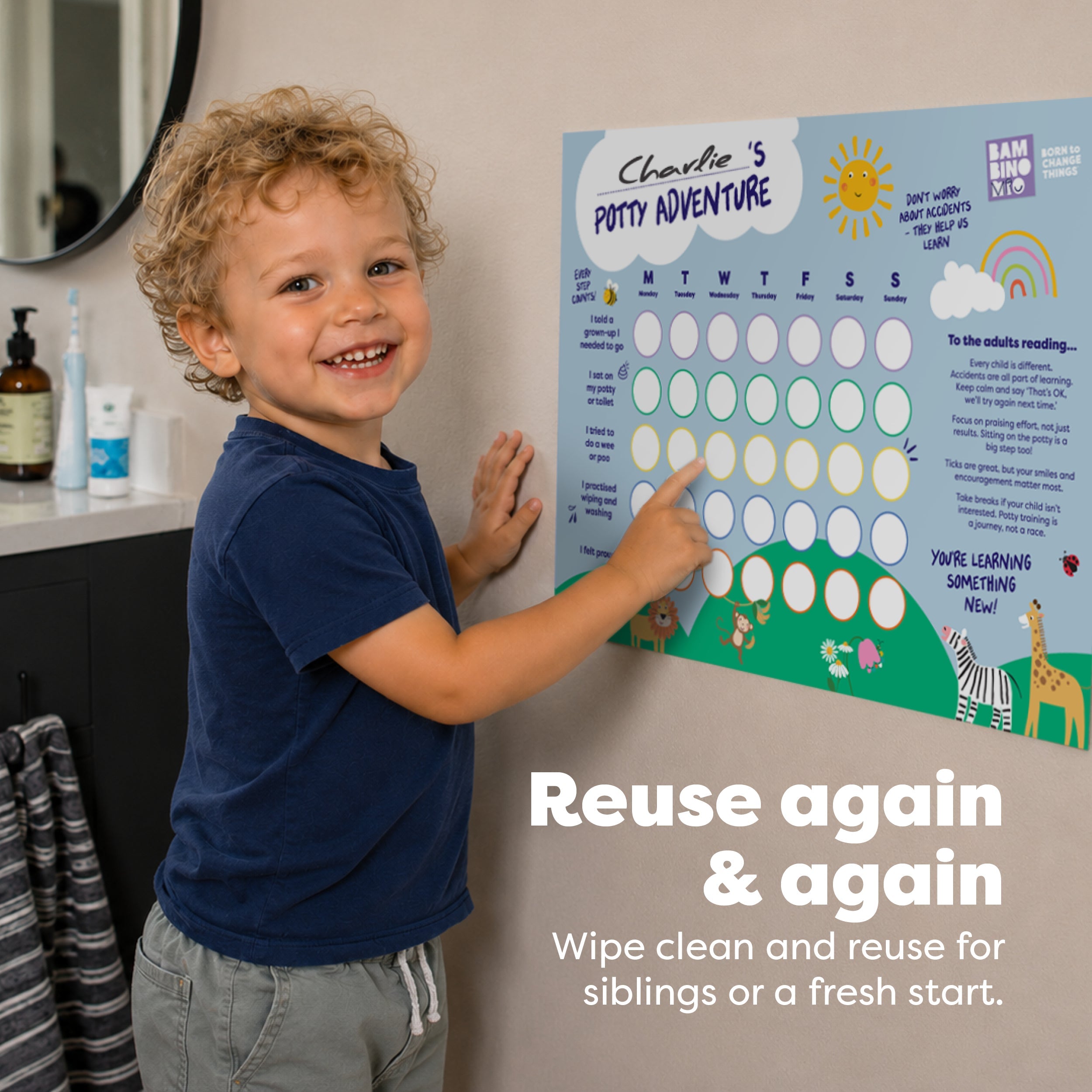 Bambino Mio Potty Training Progress Chart