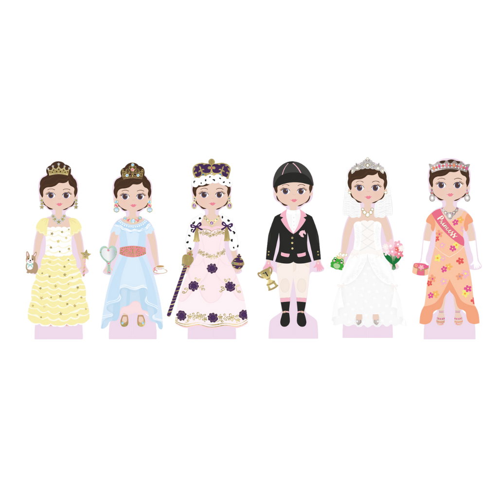 Wooden Magnetic Dress Up Doll - Charlotte