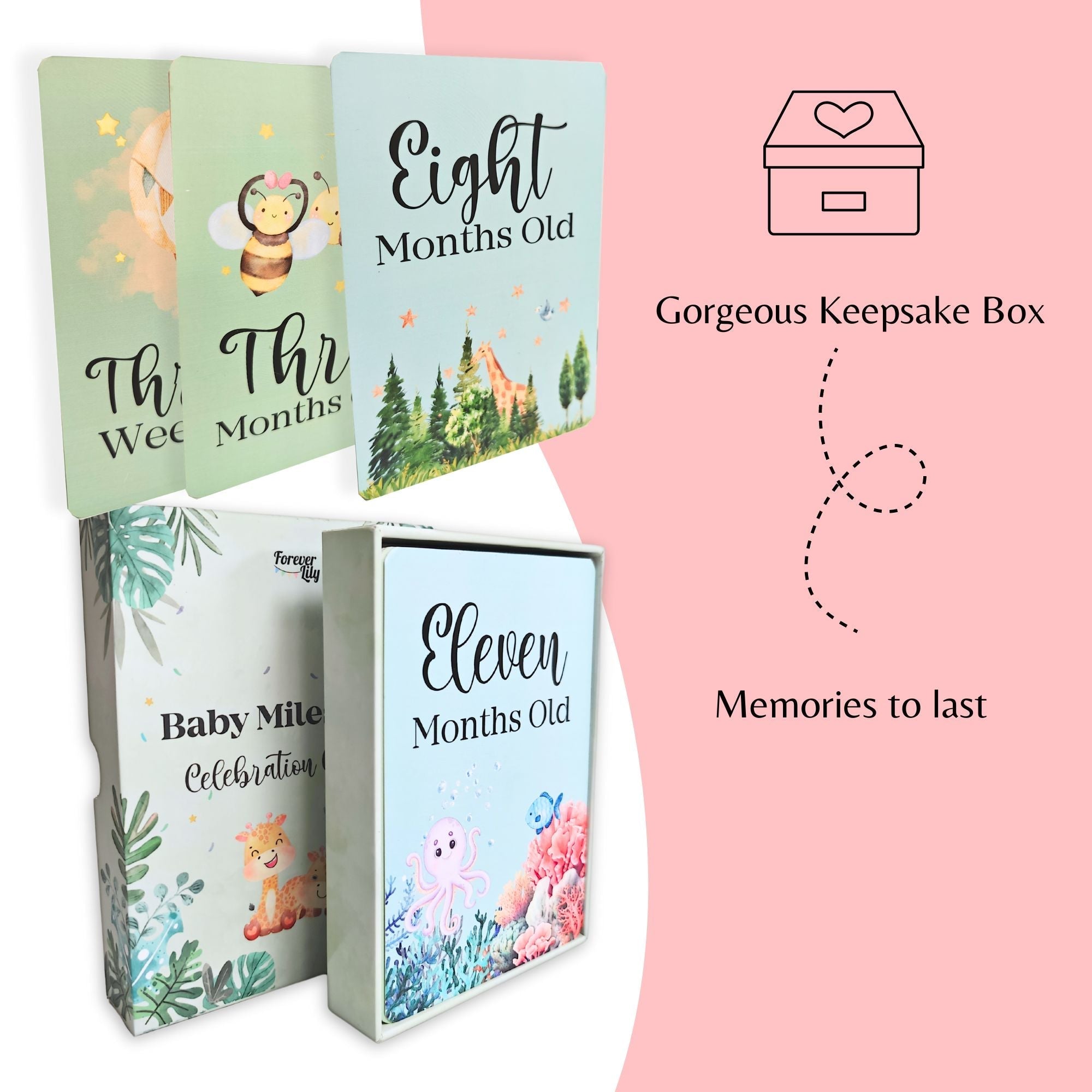 40 Baby Milestone Cards - First Year Memories - Baby&More