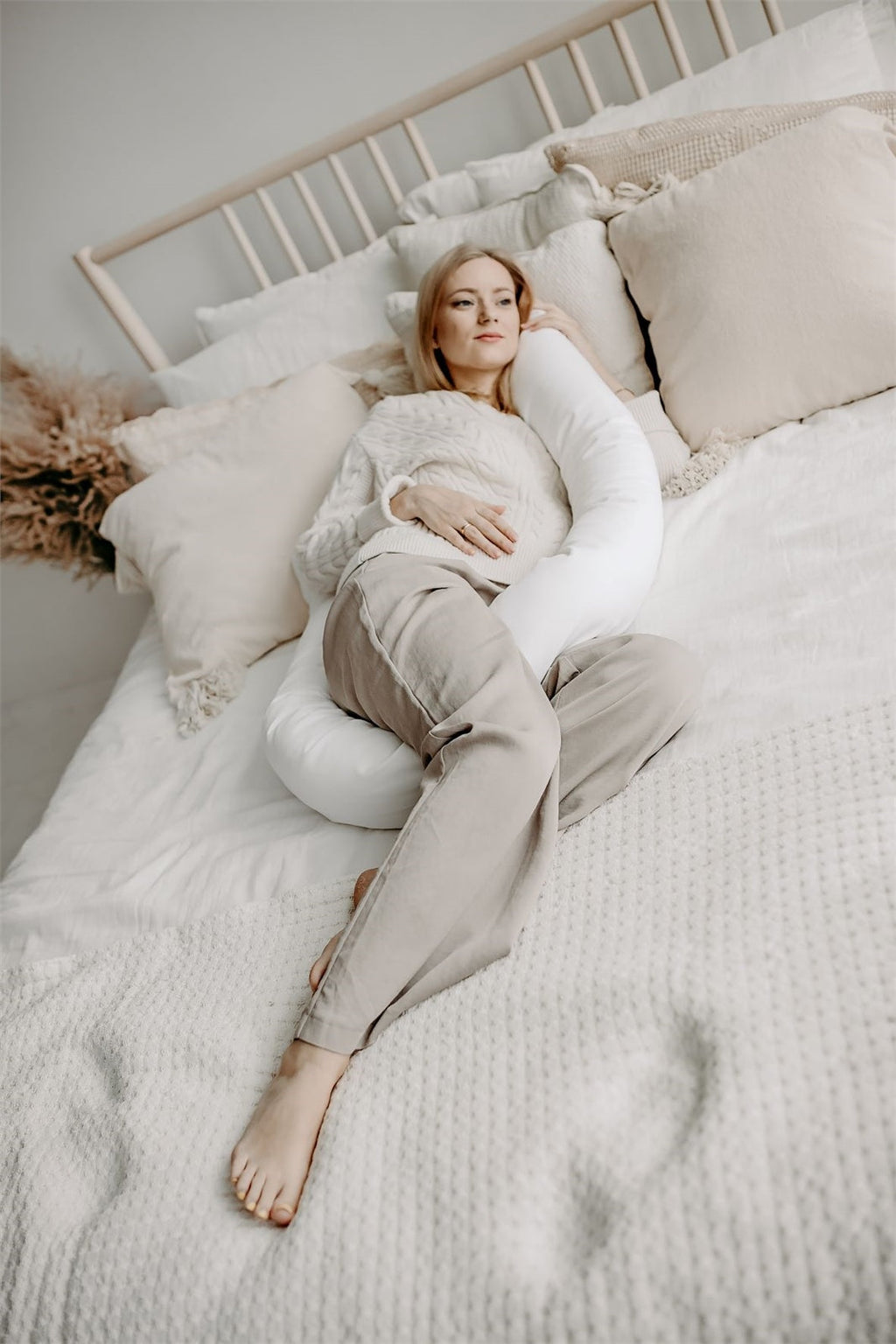 Noordi 2in1 Baby Nest & Maternity Pillow – Pregnancy to Baby Sleep Support