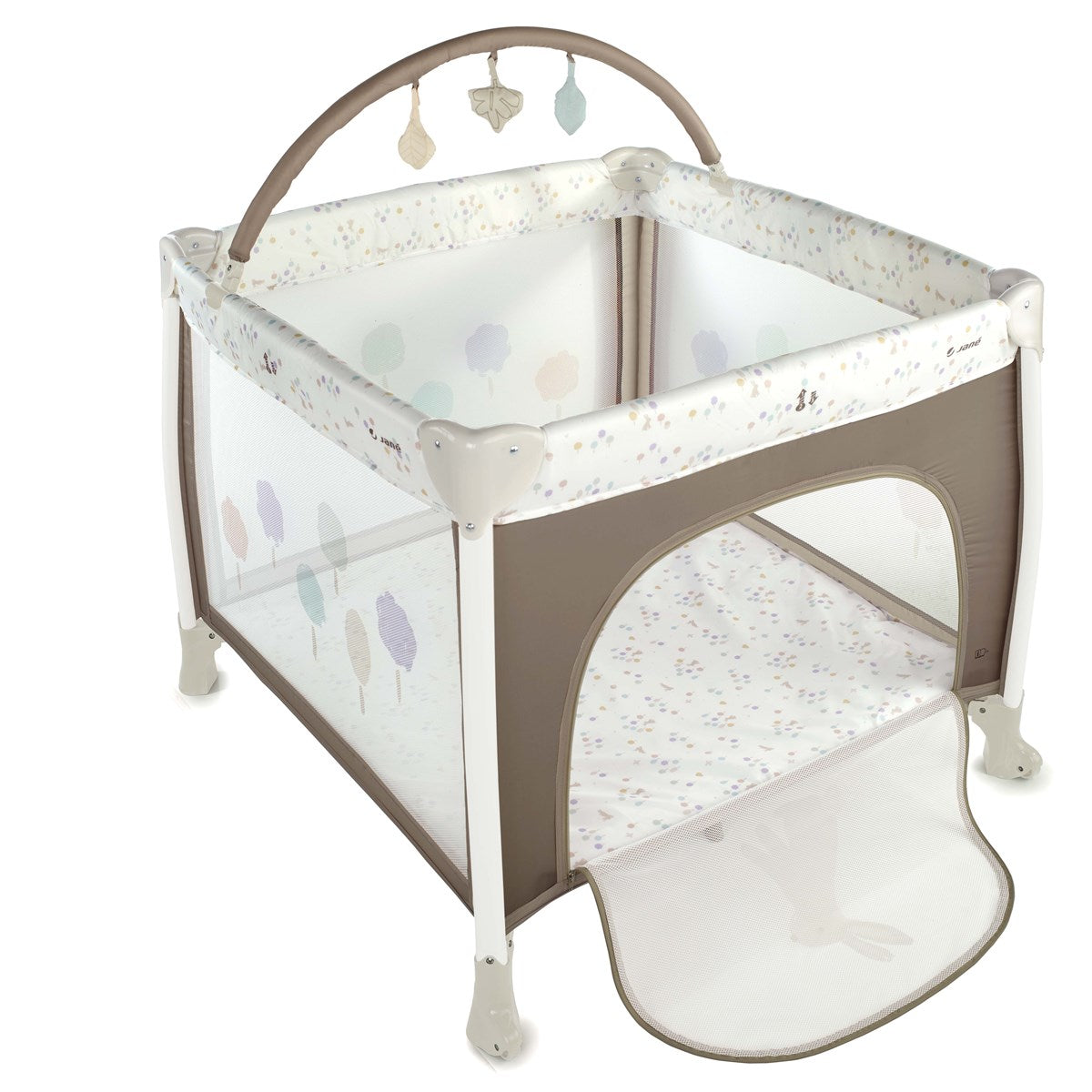 Jané Travel Fun Playpen with Toy Arch & Carry Bag - 0 to 3 Years - Sesame