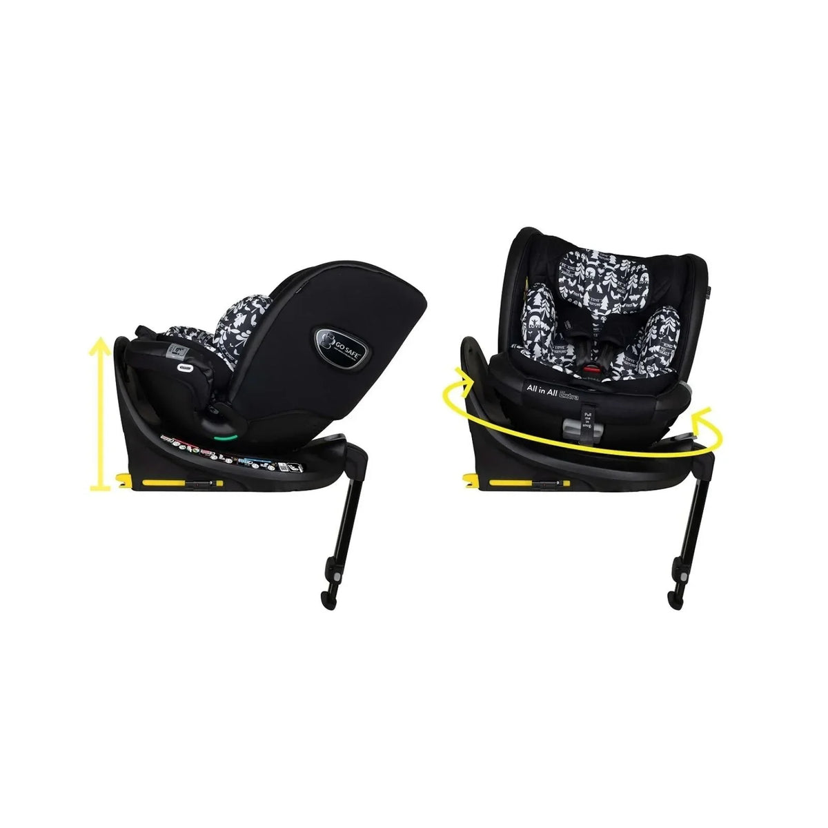 Cosatto All in All Extra i-Size 360 Group 0/1/2/3 Car Seat - Silhouette