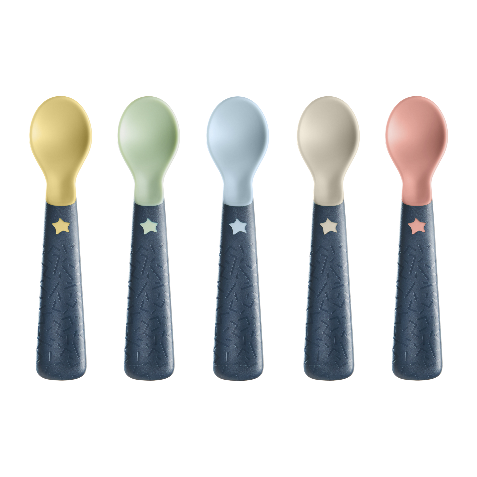 Tommee Tippee Easi Grip Self Feeding Spoons - 5 Pack