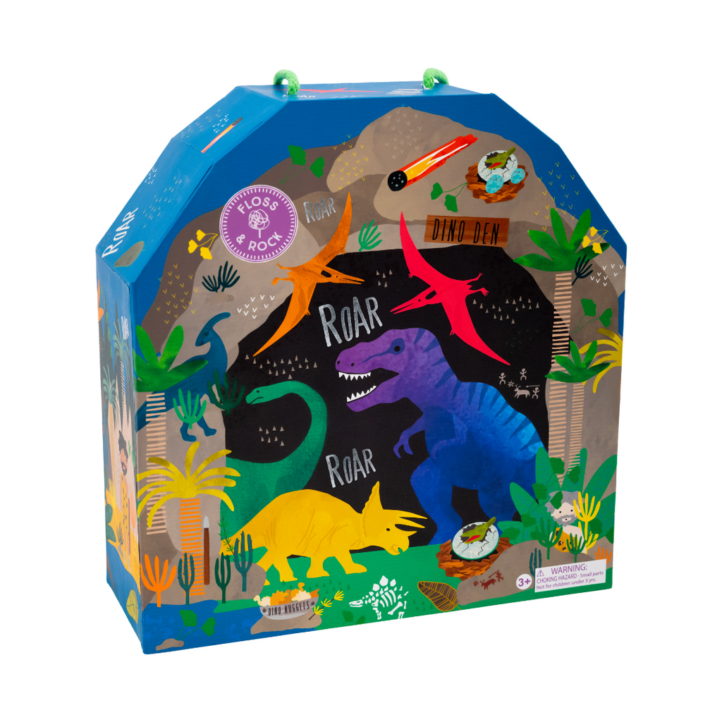 Playbox With Wooden Pieces - Dinosaur