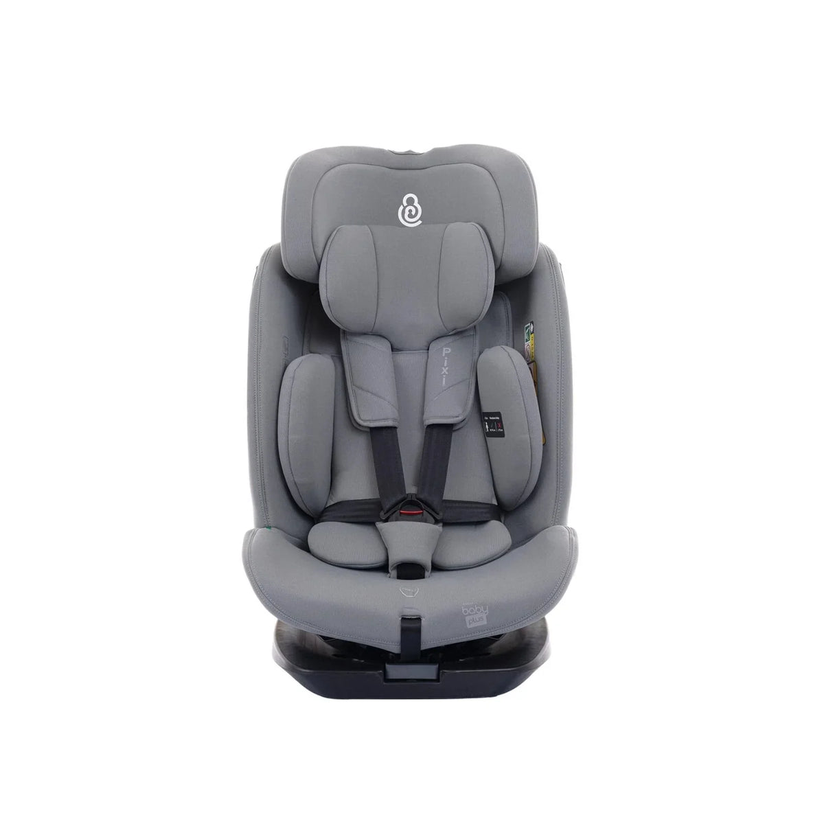 baby plus Pixi i-Size Group 0+/1/2/3 (Birth to 12 Years) Car Seat - Grey