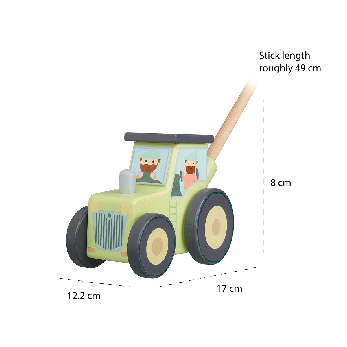 Orange Tree Toys - Tractor Wooden Push Along - Boxed