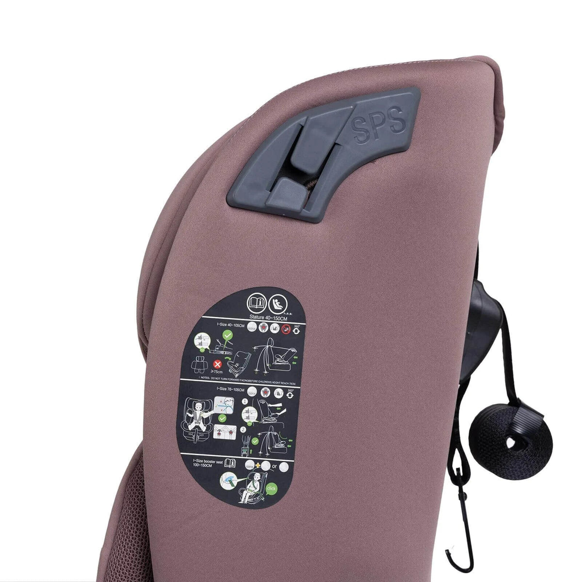 baby plus Pixi i-Size Group 0+/1/2/3 (Birth to 12 Years) Car Seat - Pink