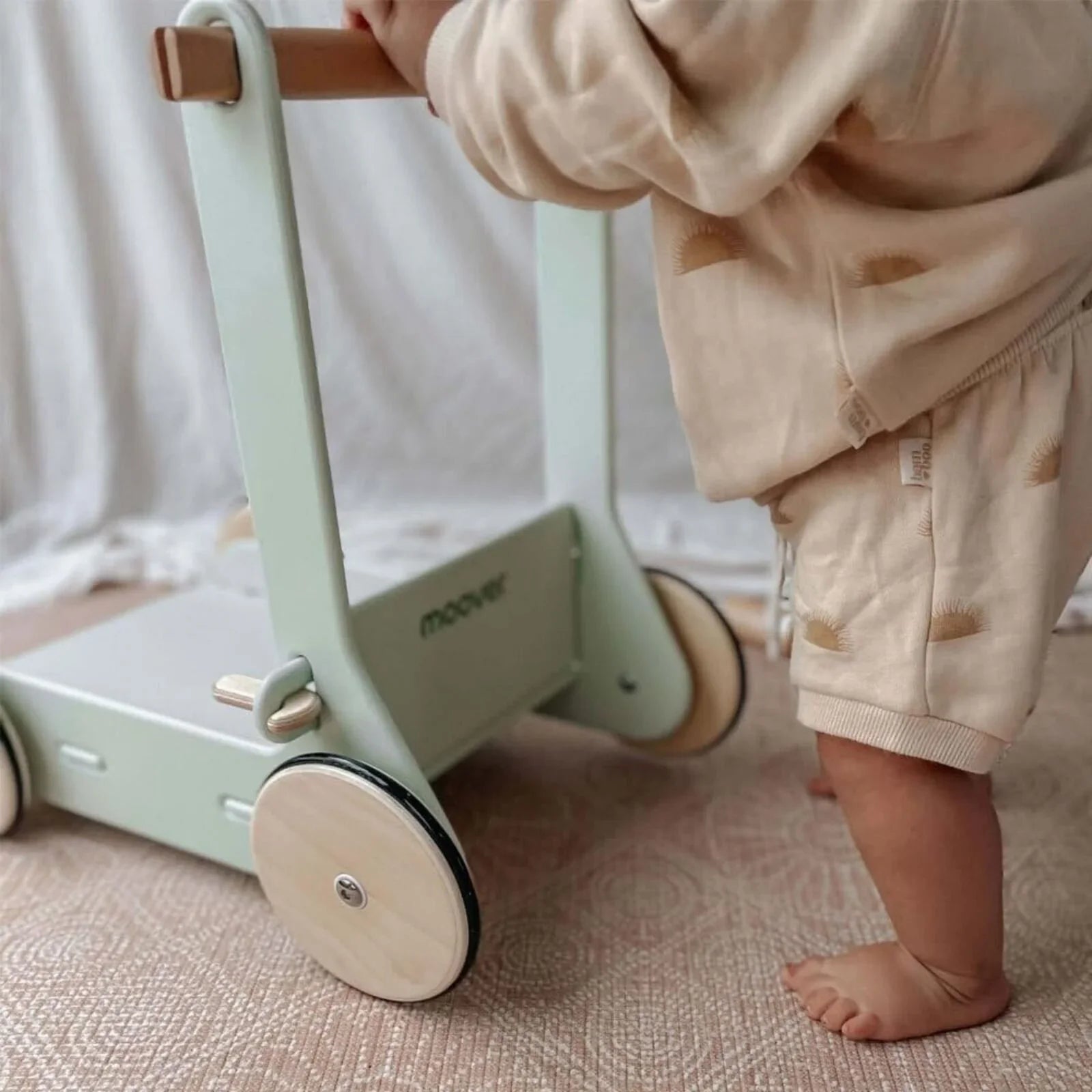 Wooden Moover Baby Walker - Sage Green