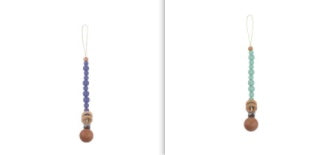 Beech & Silicone Dummy / Pacifier Clip