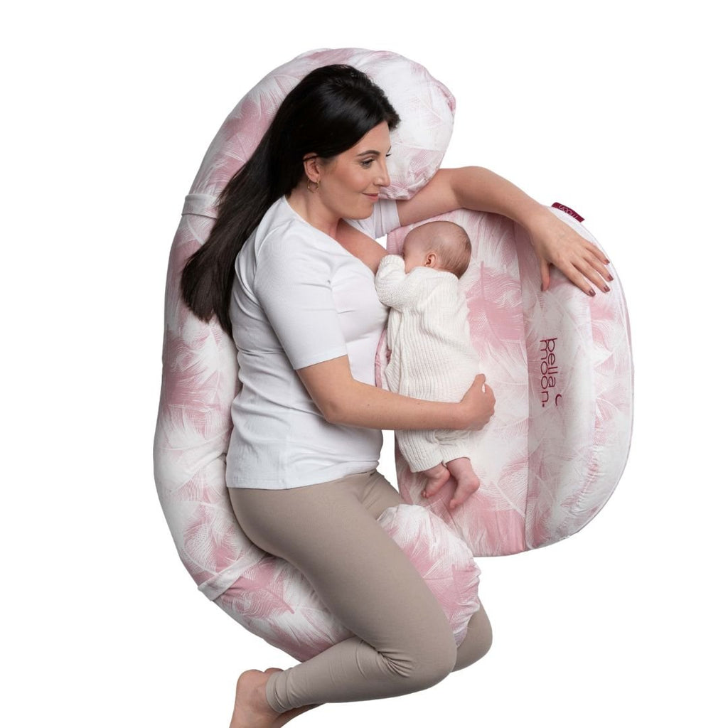 5 - in - 1 Cocoon Breastfeeding Pillow - Feather Nest - Baby&More