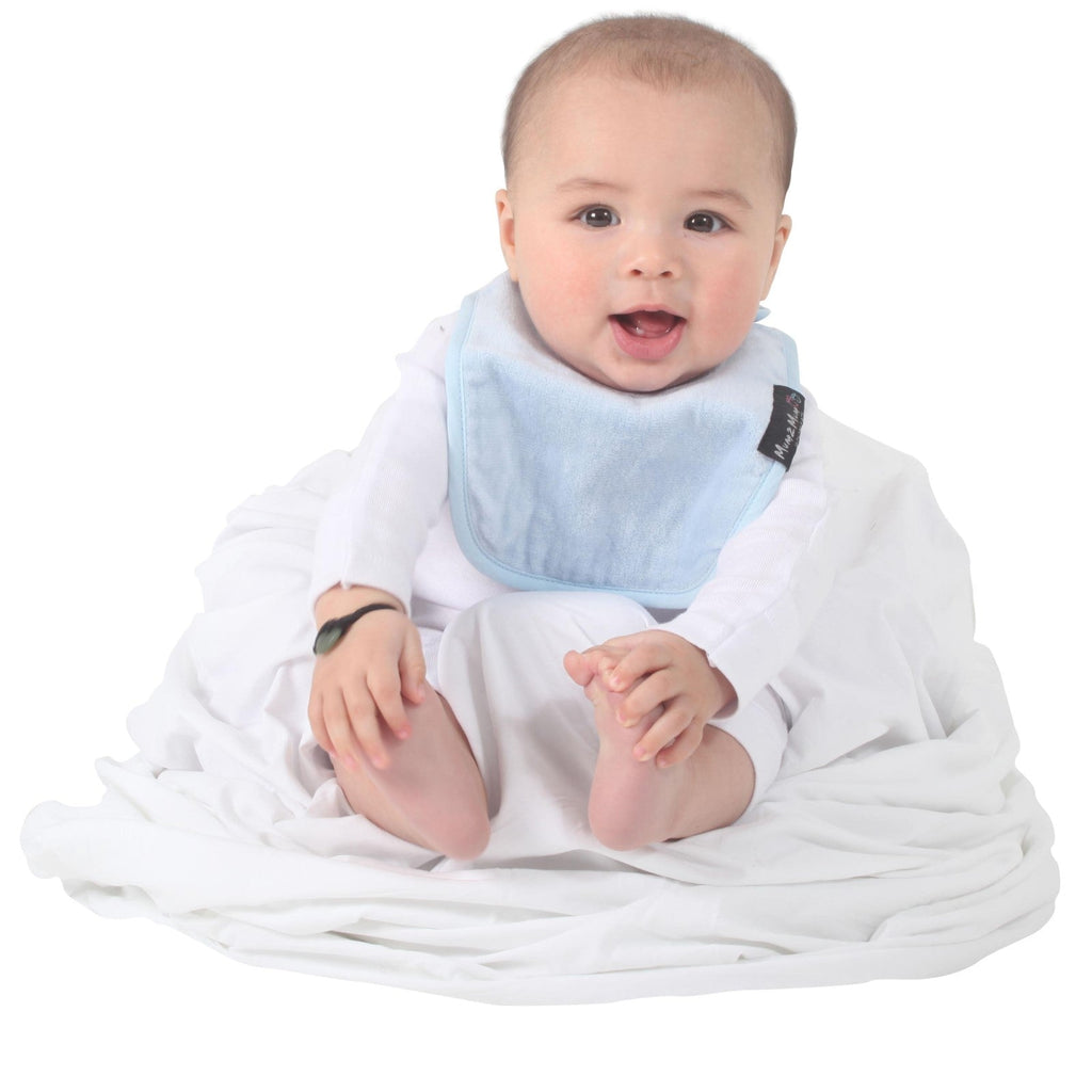 5 PACK - Mum 2 Mum Infant Wonder Bibs - Blues - Baby&More