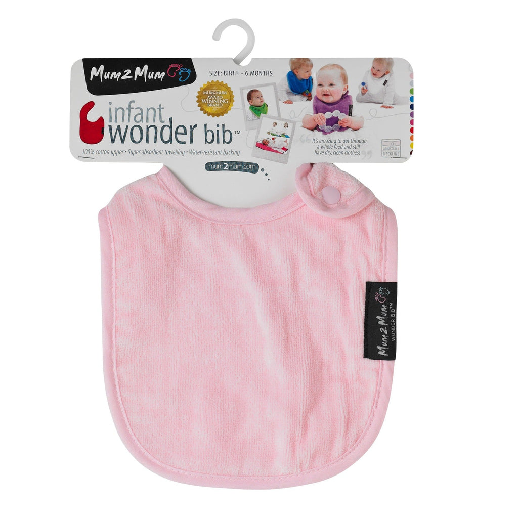 5 PACK - Mum 2 Mum Infant Wonder Bibs - Pinks - Baby&More