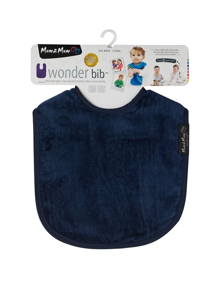 5 PACK - Mum 2 Mum Standard Wonder Bib - Blues - Baby&More