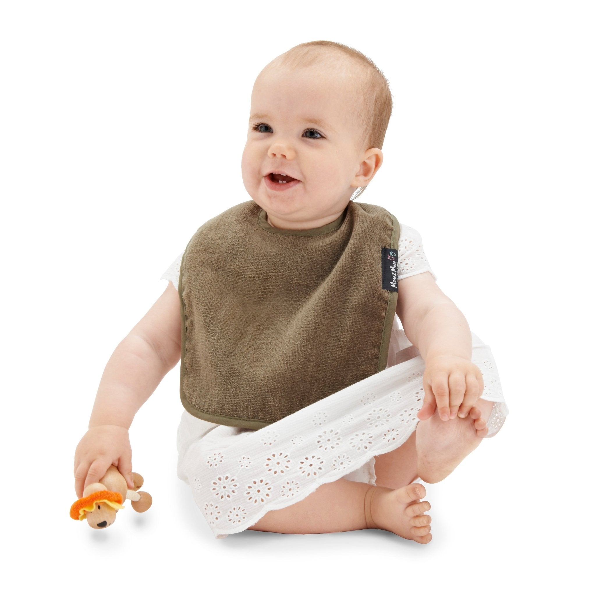 5 PACK - Mum 2 Mum Standard Wonder Bib - Earth Tones - Baby&More