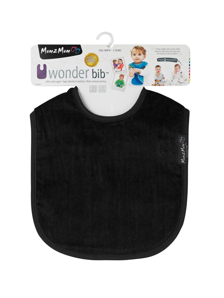 5 PACK - Mum 2 Mum Standard Wonder Bib - Monochrome - Baby&More