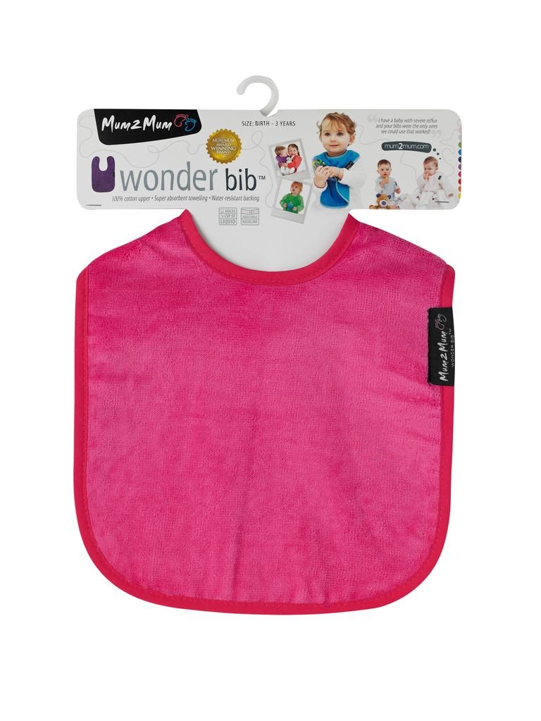 5 PACK - Mum 2 Mum Standard Wonder Bib - Pinks - Baby&More