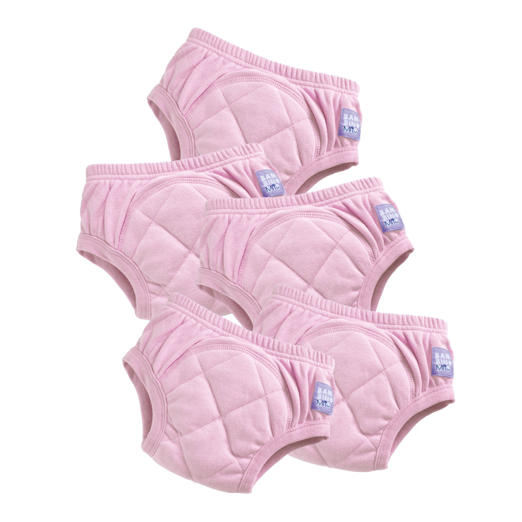 5 Pack Reusable Potty Training Pants - Light Pink - Enhanced Design - Baby&More