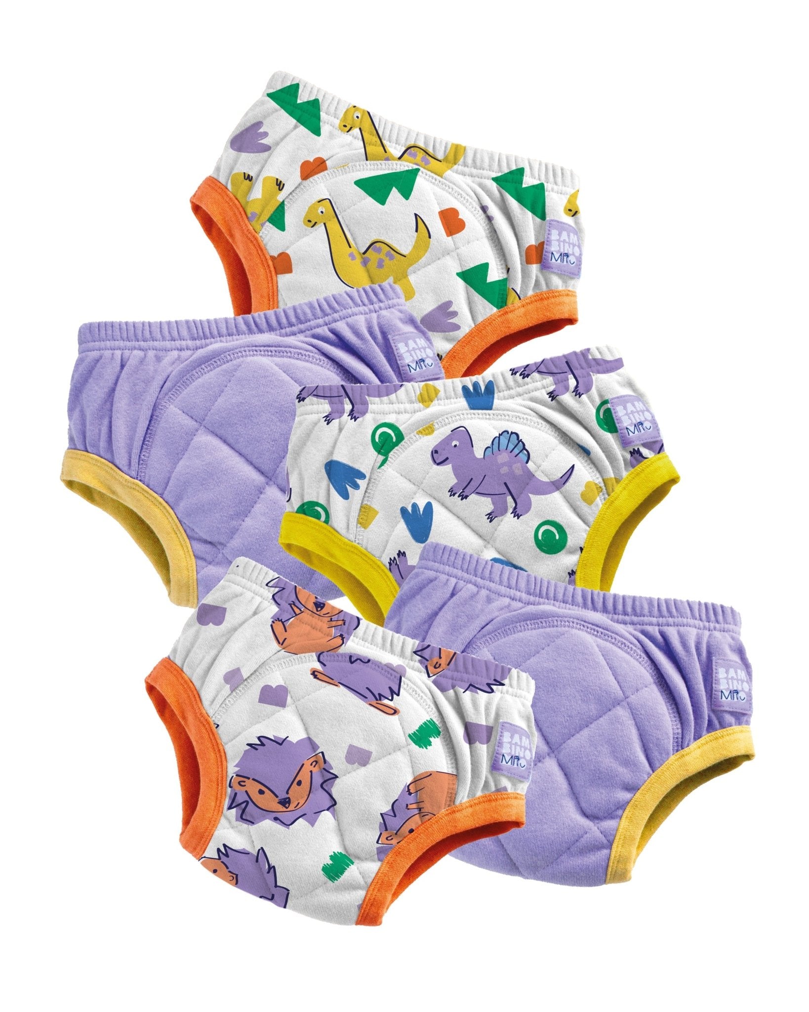 5 Pack Reusable Potty Training Pants - Mixed Grape - Enhanced Design - Baby&More