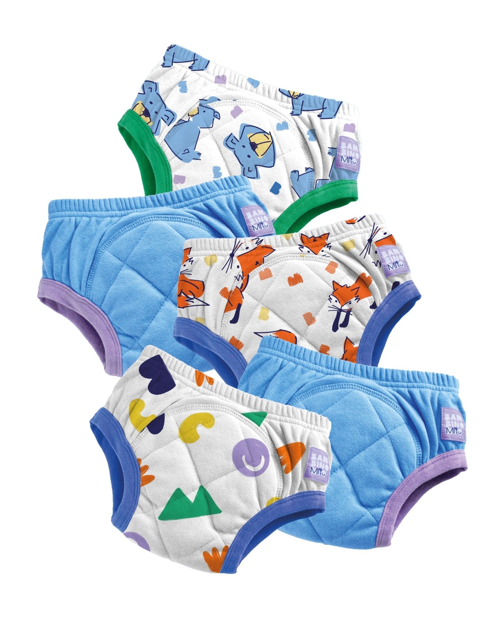5 Pack Reusable Potty Training Pants - Mixed Sky - Enhanced Design - Baby&More