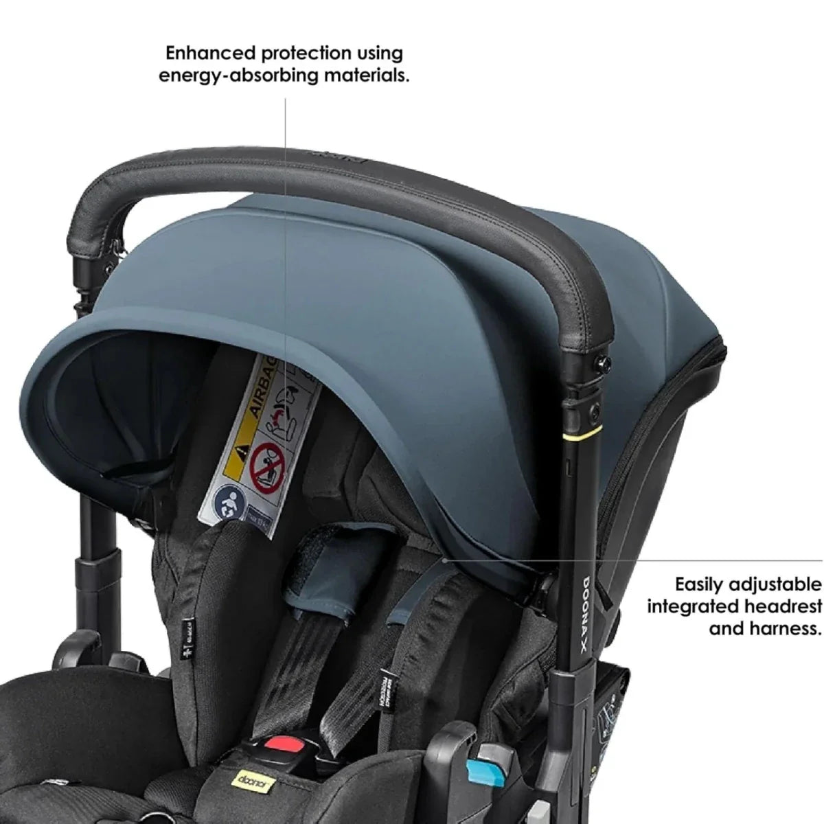 Doona X Infant Car Seat Group 0+ & Stroller - Ocean Blue
