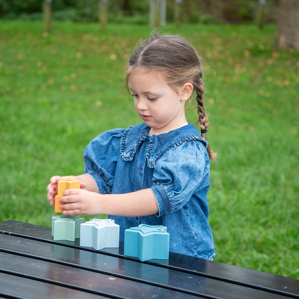 SiliSoft® Star Stacking Cups - Neutral