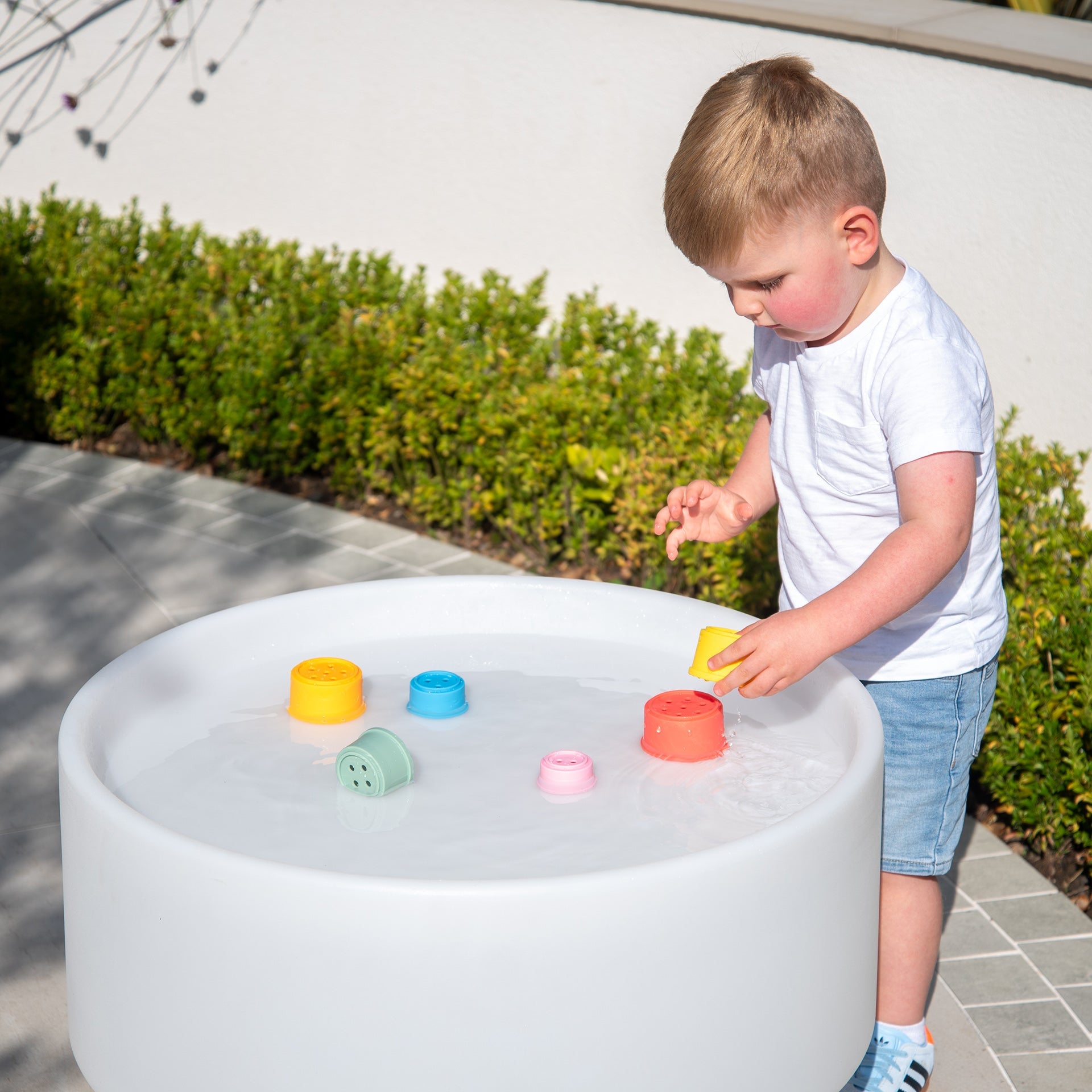 SiliSoft® Round Stacking Cups - Rainbow