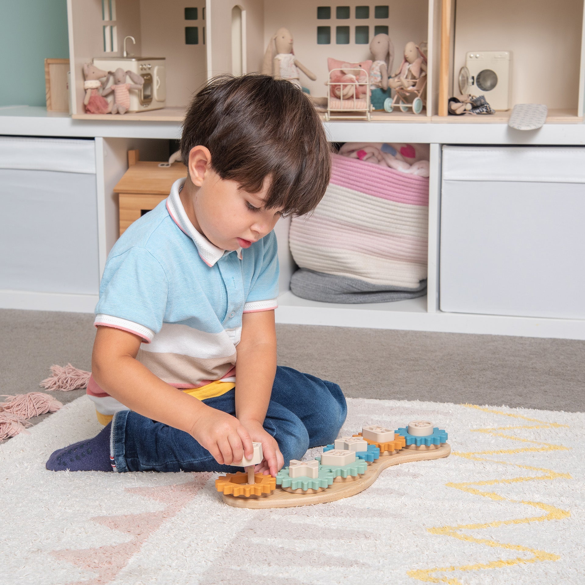 SiliSoft® Gears Puzzle - Neutral