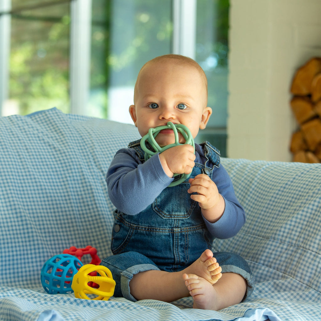 SiliSoft® Silicone Flexi Balls -Rainbow - Baby&More