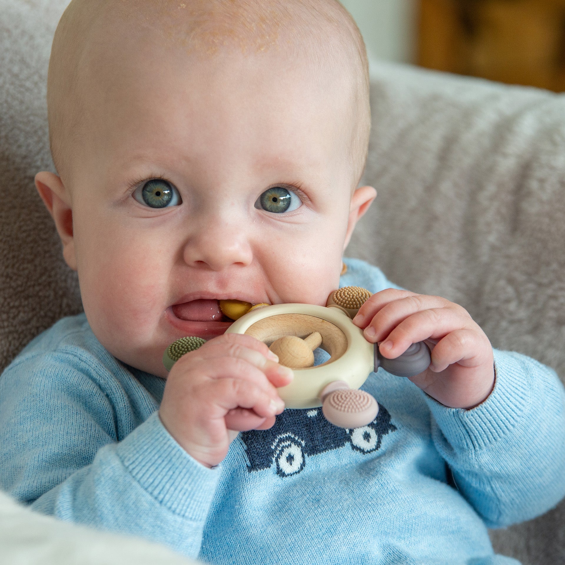 SiliSoft® Rattle Teether - Earth