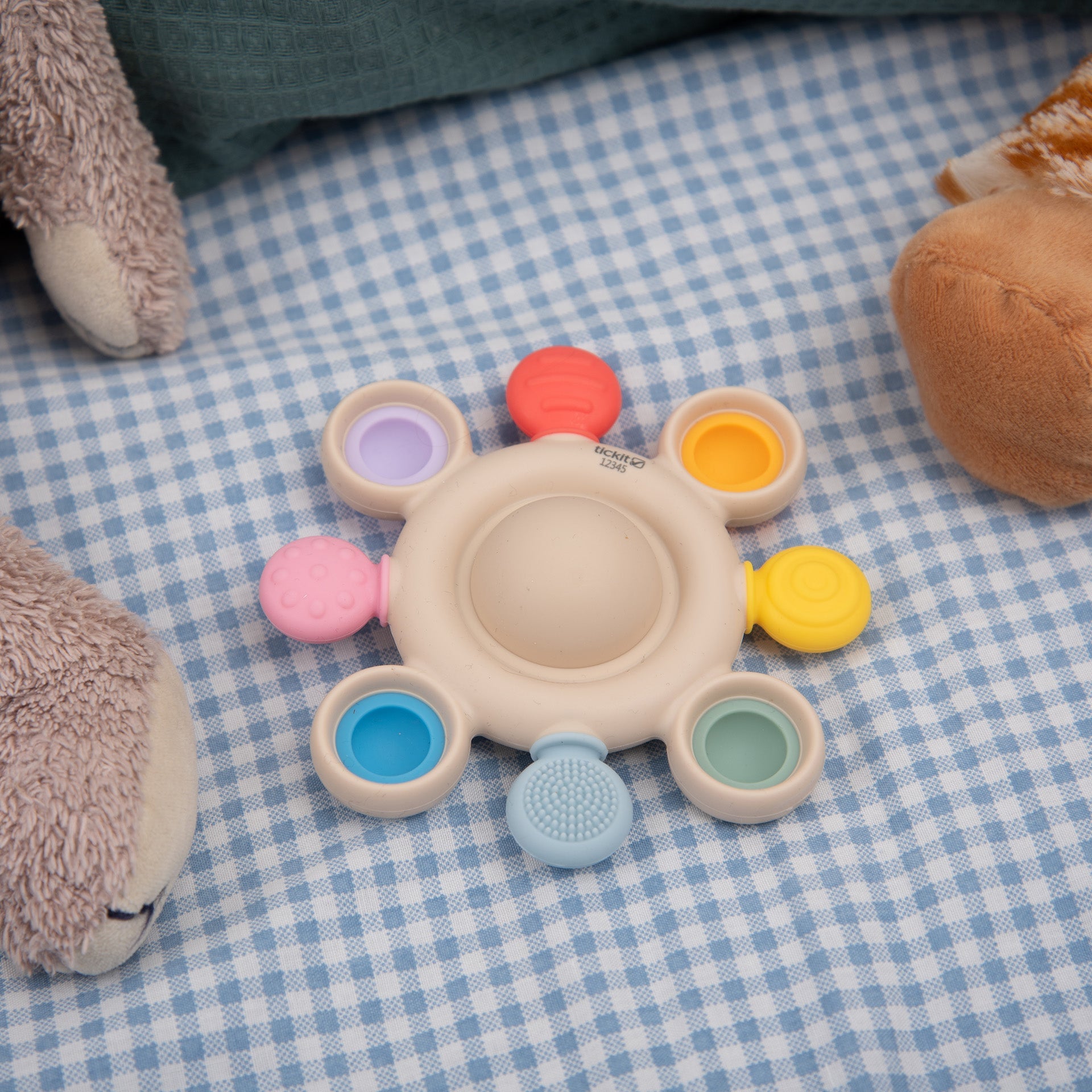 SiliSoft® Pop Teether - Rainbow