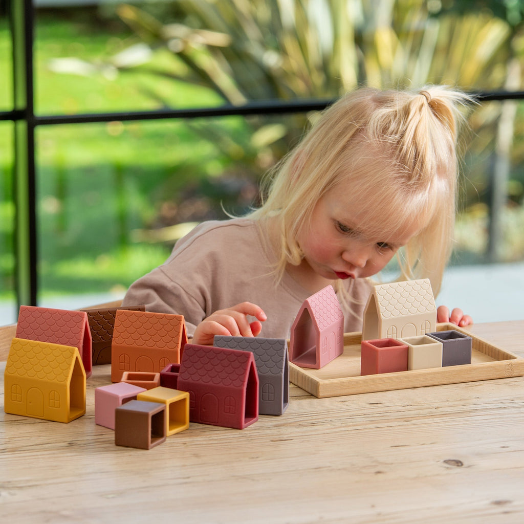 SiliSoft® Village Blocks - Earth