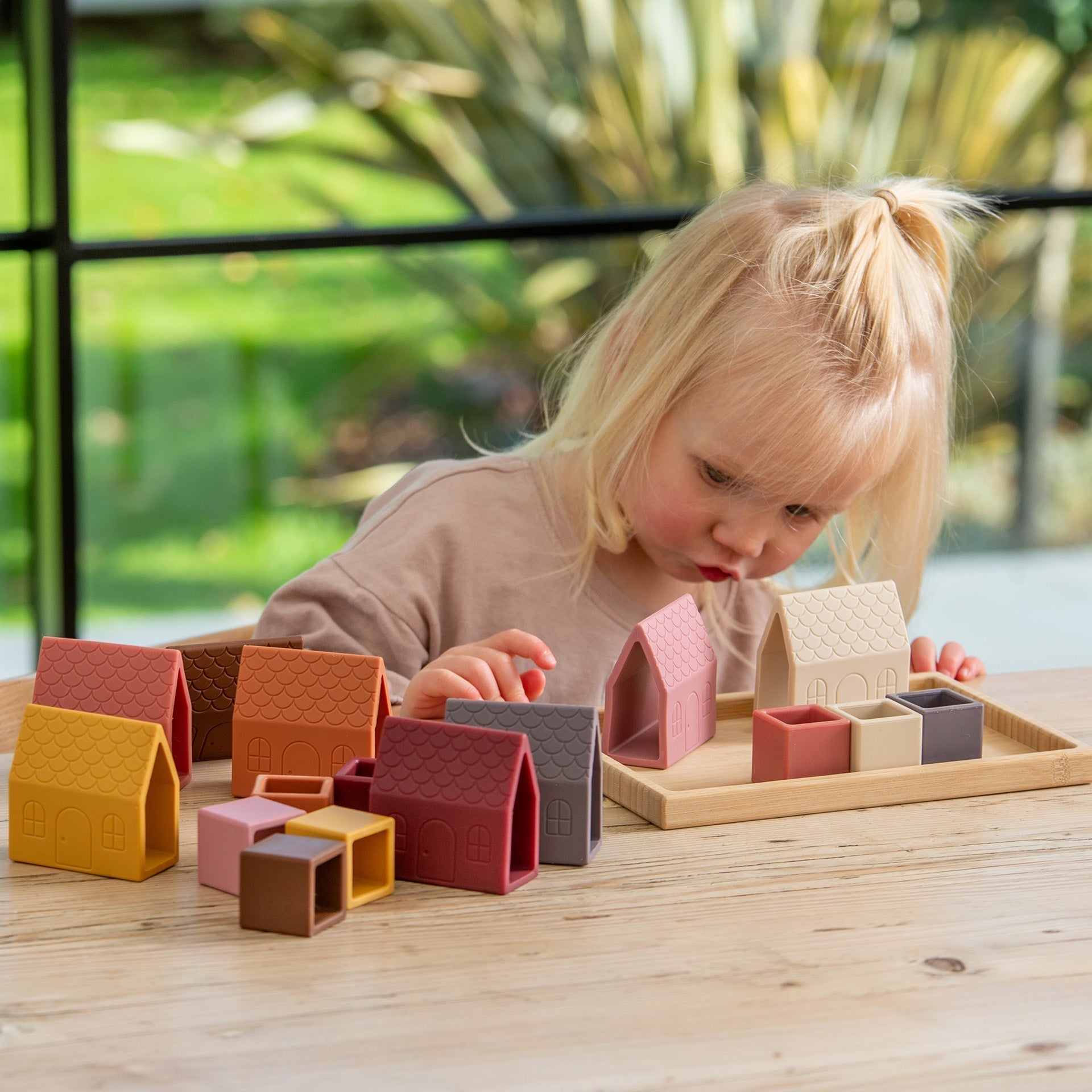 SiliSoft® Village Blocks - Earth