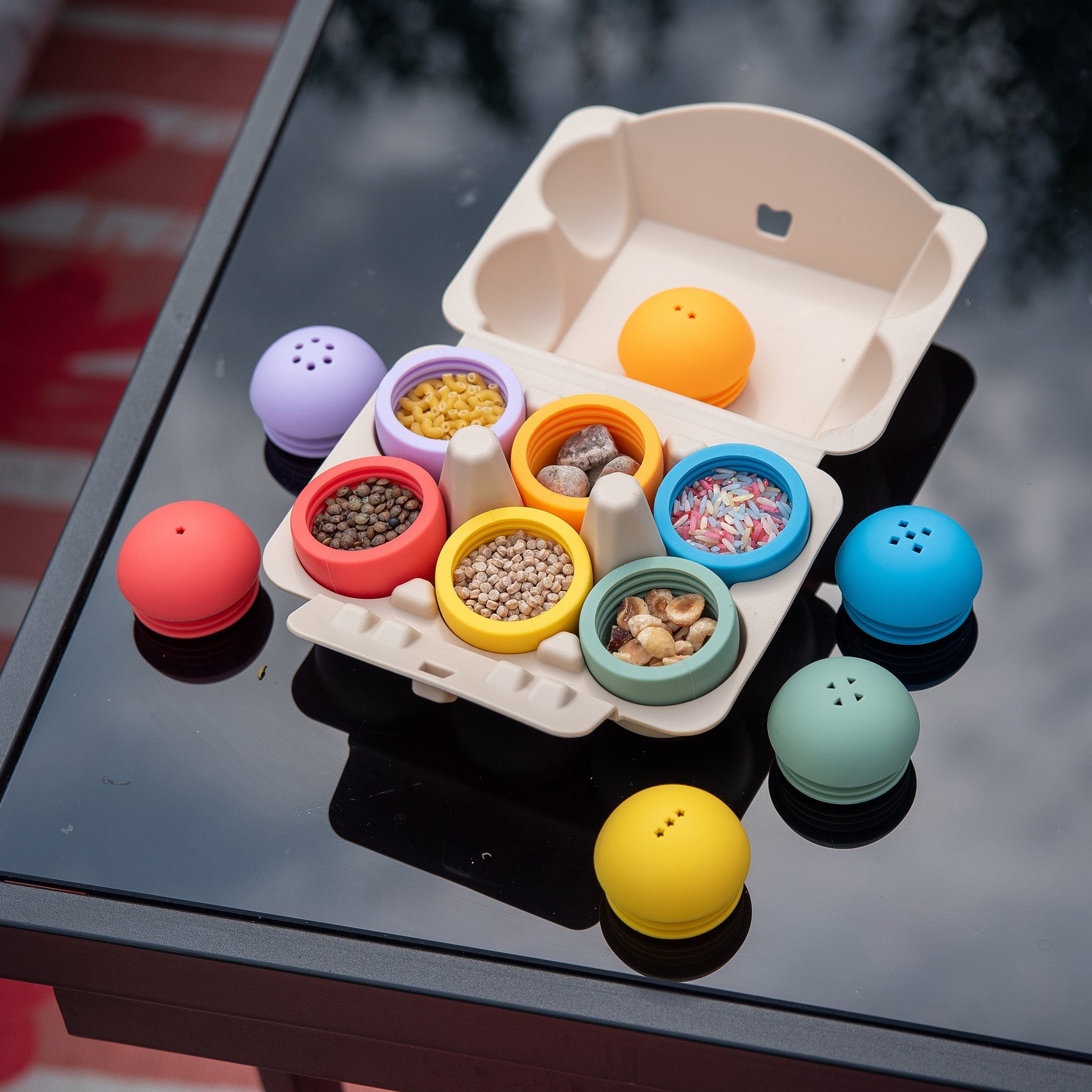 SiliSoft® Sensory Eggs - Rainbow