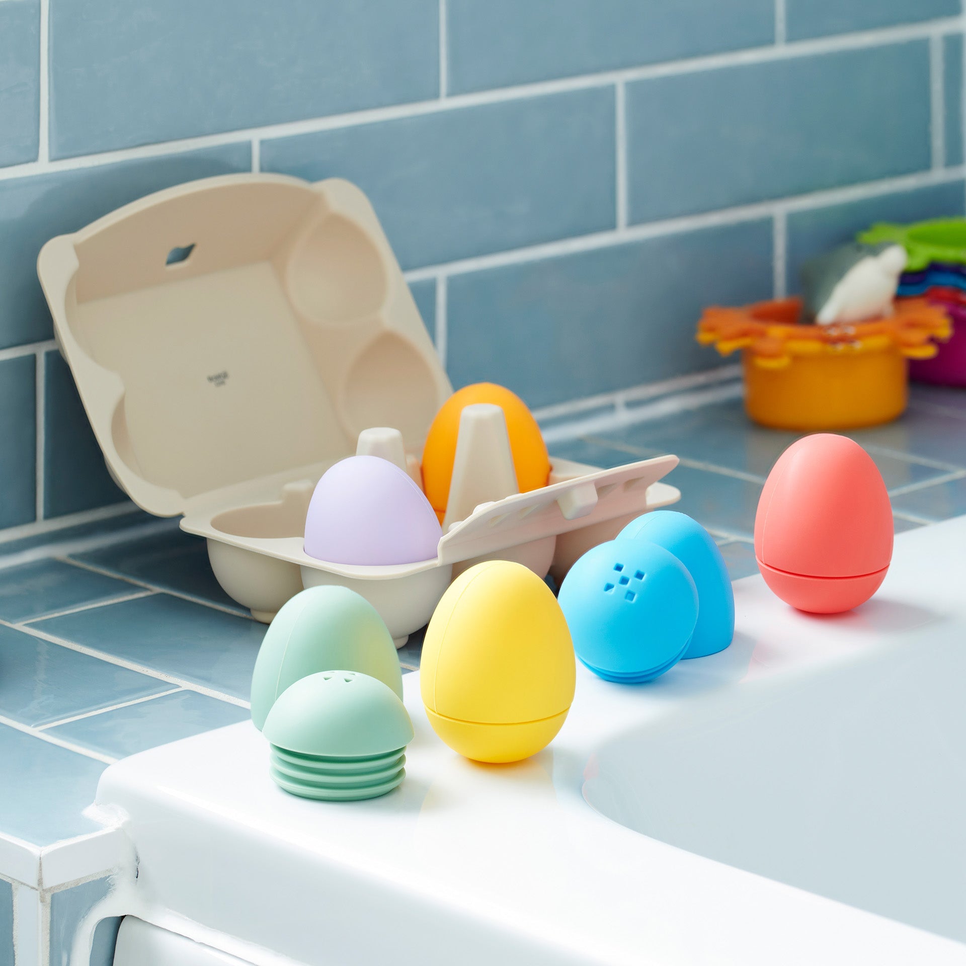 SiliSoft® Sensory Eggs - Rainbow