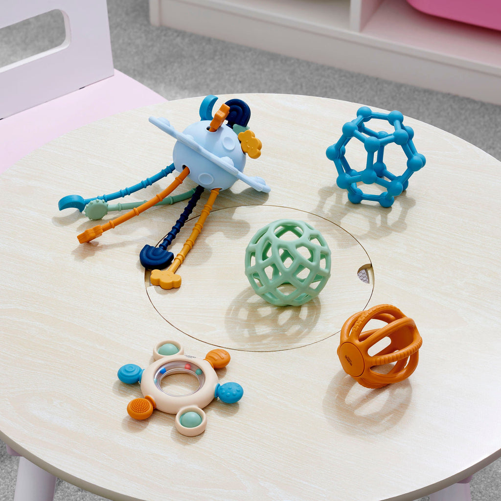 Silisoft Sensory Toy & Teether Set - Neutral