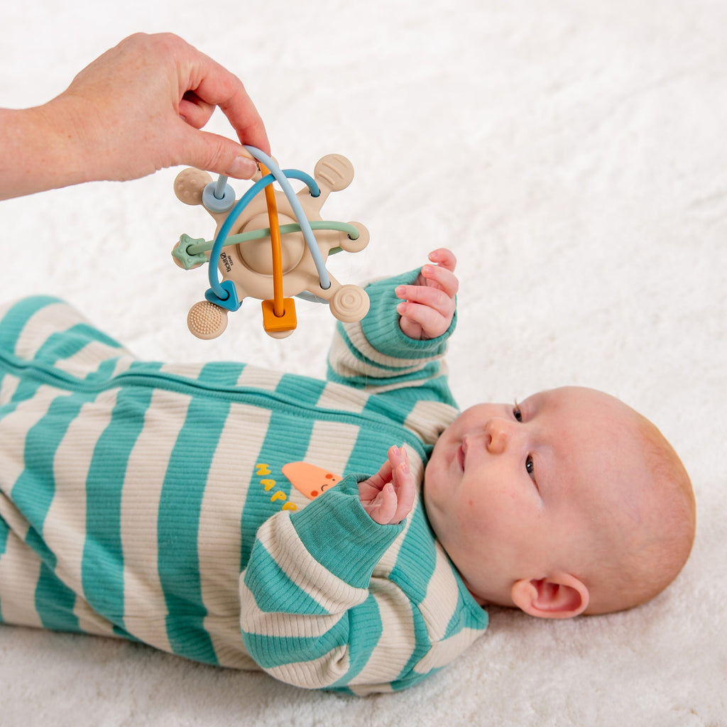 Silisoft Fidget Rattle - Neutral