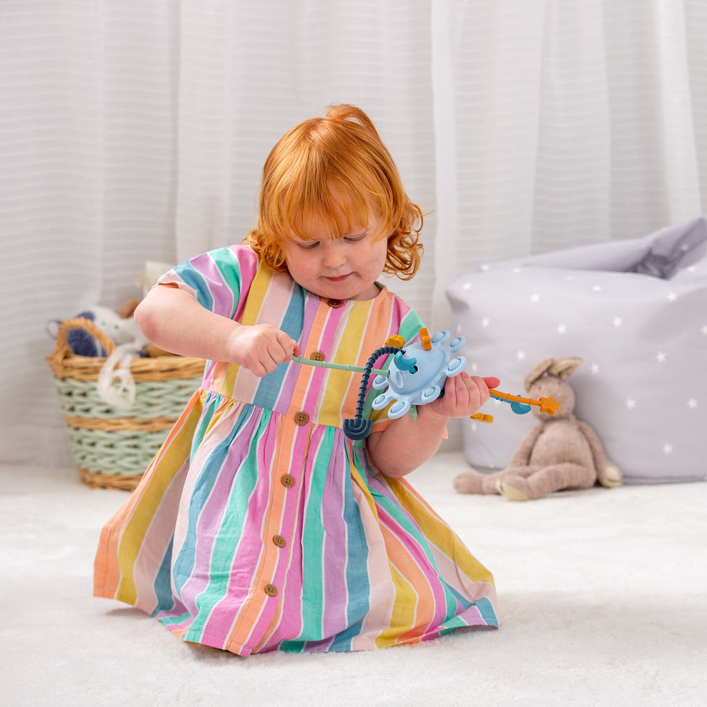 Silisoft Zip Pull Toy - Neutral