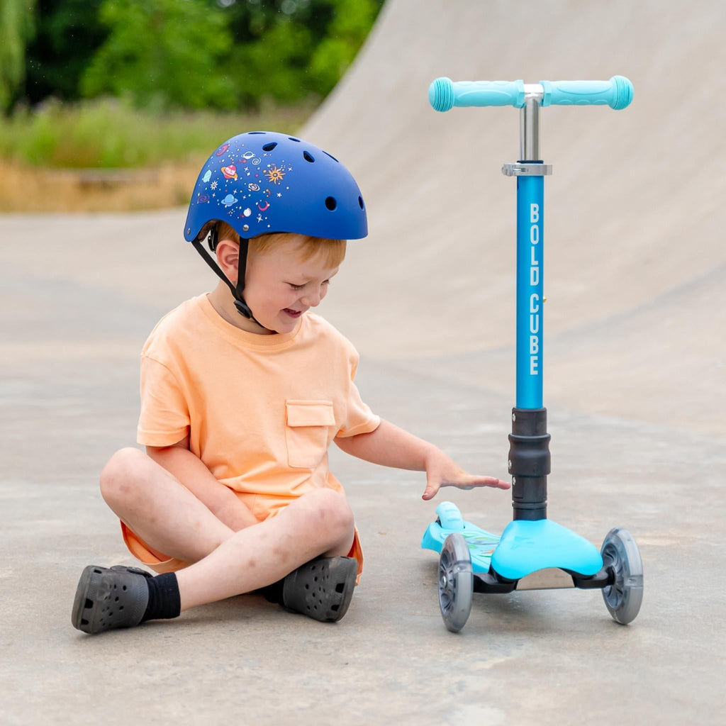 Kids Helmet - Galaxy Sky Blue