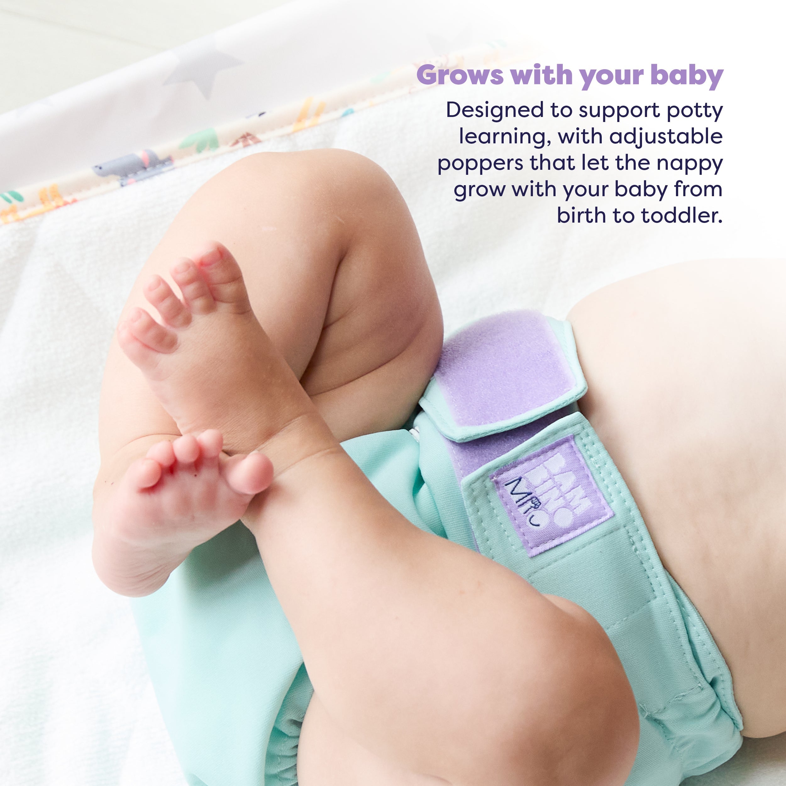 Bambino Mio Revolutionary Reusable Nappy - Aqua