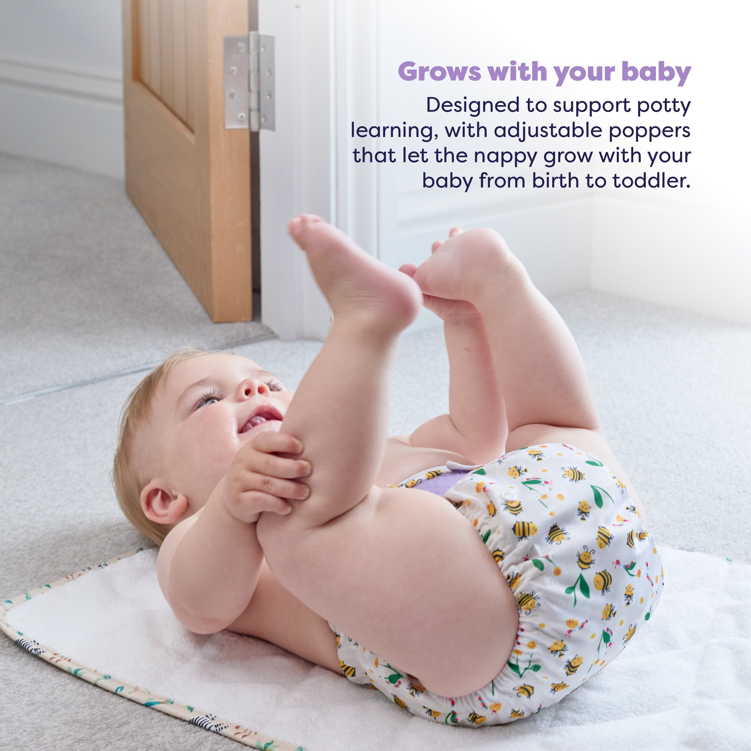 Bambino Mio Revolutionary Reusable Nappy - Busy Bees