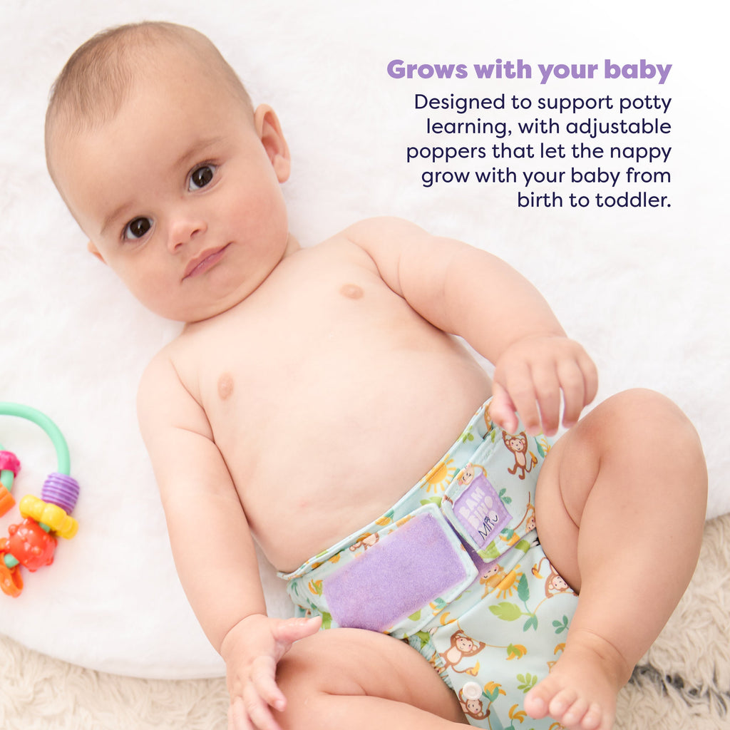 Bambino Mio Revolutionary Reusable Nappy - Cheeky Monkeys