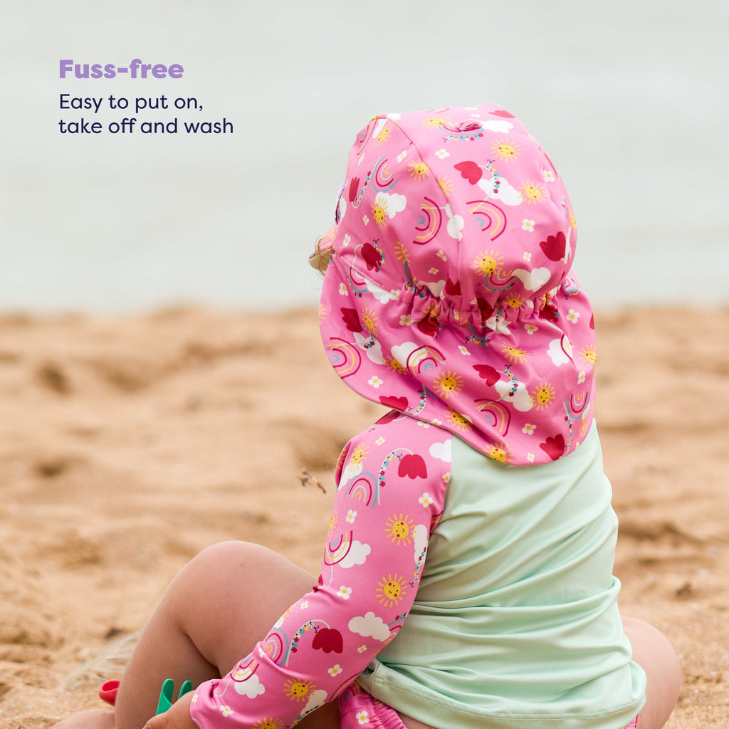 Bambino Mio 3 Piece Baby Swim Set with Swim Nappy, Swim Top and Swim Hat - Happy Days