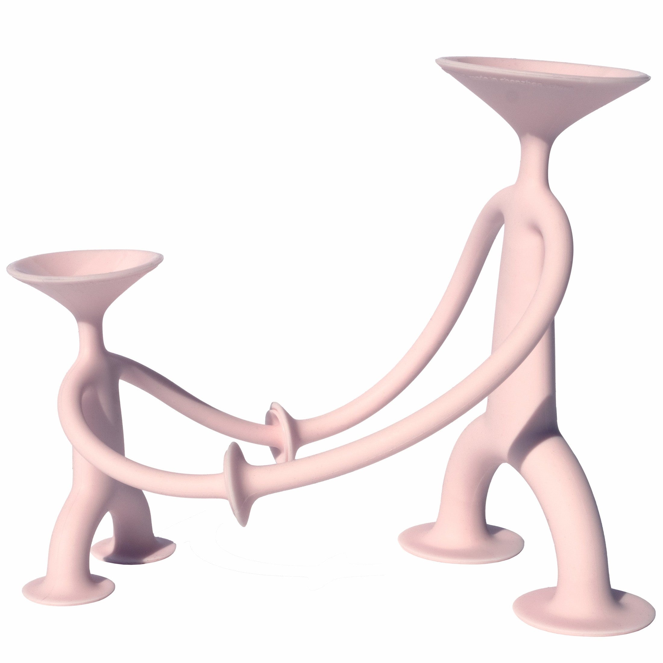 MOLUK Oogi Silicone Toy with Suction Arms & Legs - Baby Pink