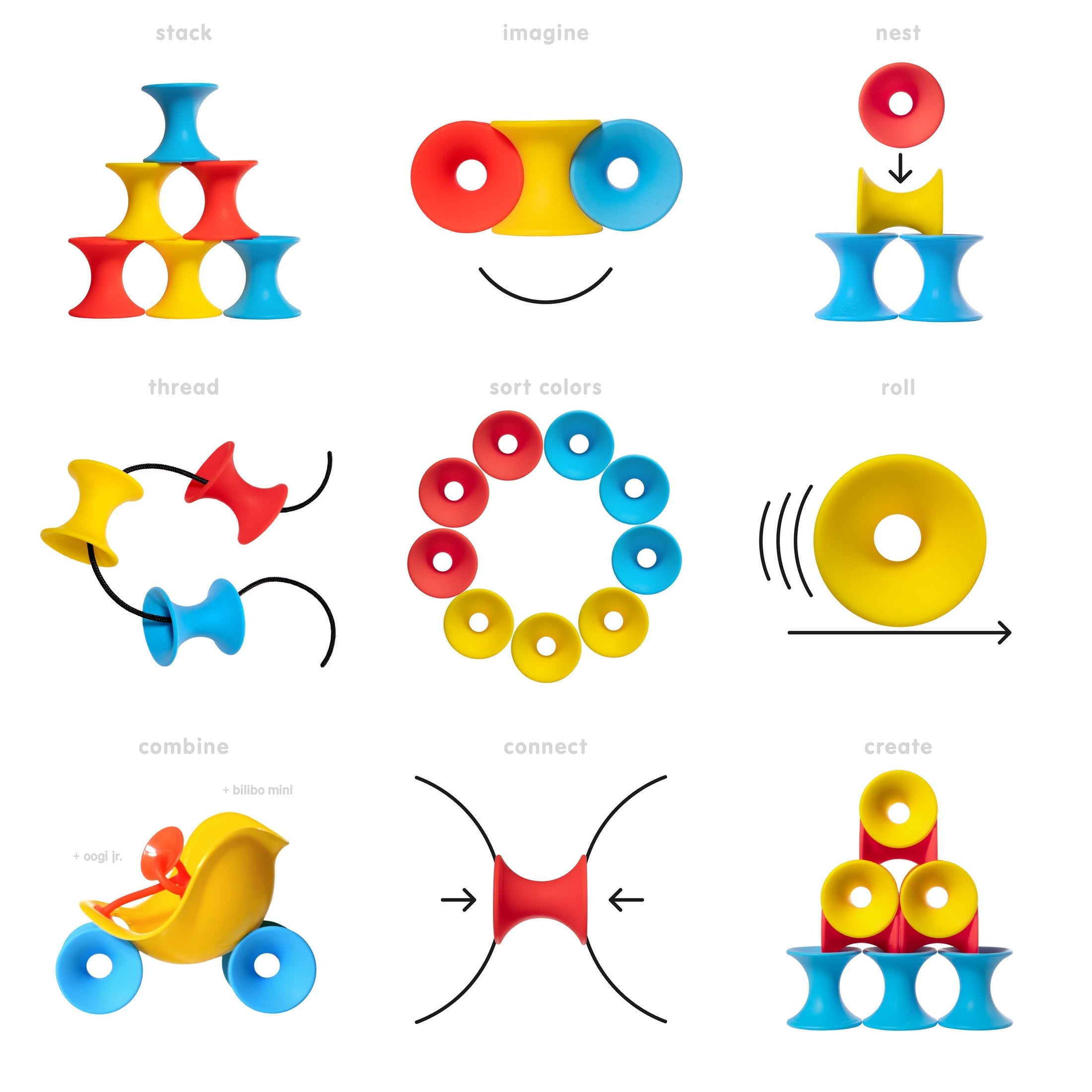 MOLUK Tulu 9-set - Teether / Stacking Toy