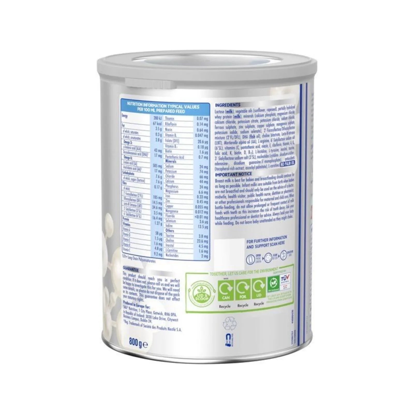 SMA Advanced 1 First Infant Milk Formula - from Birth 800g